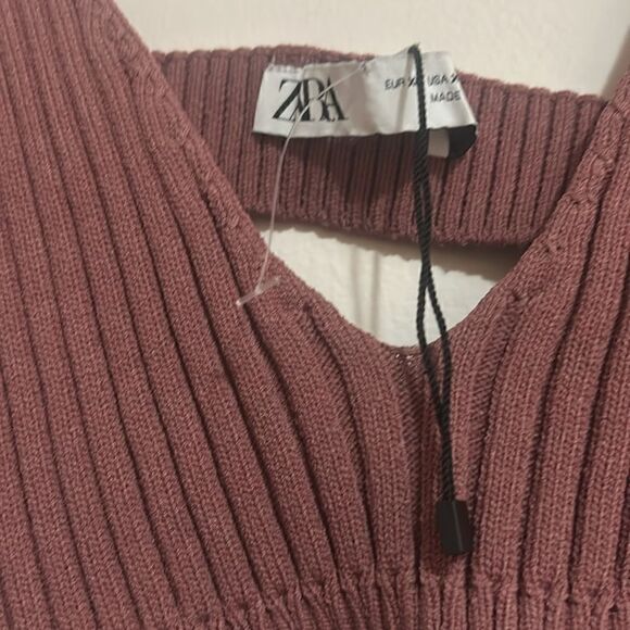 ZARA Burgundy Bra Top Tags Fell Off Still Brand New Size: W XL - Picture 5 of 5